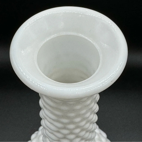 Vintage Milk Glass Hobnail Bud Vase EO Brody Co 2000 Collectible - Picture 3 of 11